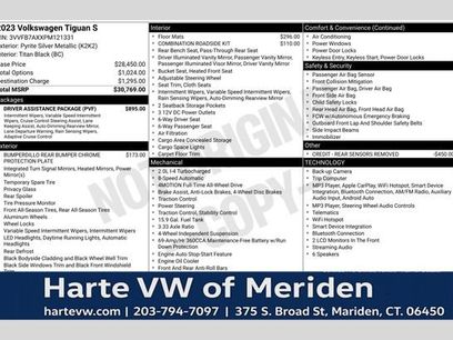 Used 2023 Volkswagen Tiguan S w/ Driver Assistance Package
