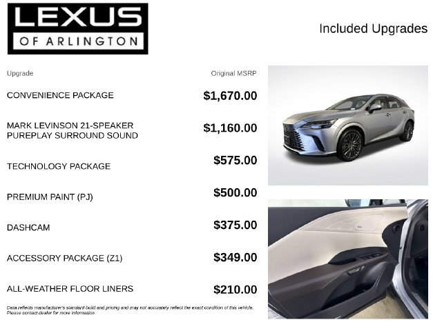 Certified 2026 Lexus RX 350 AWD w/ Convenience Package image 4
