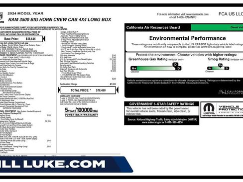 Used 2024 RAM 3500 Big Horn w/ Sport Appearance Package AWD/4WD image 1