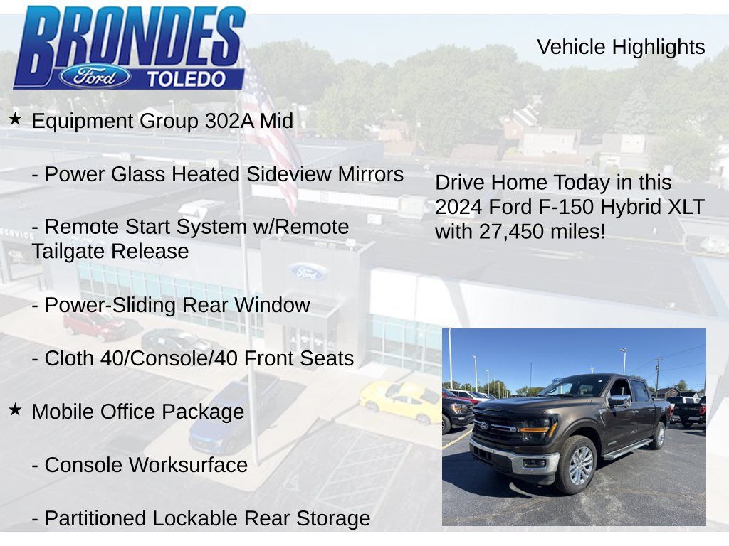 Used 2024 Ford F150 XLT w/ Equipment Group 302A MID AWD/4WD image 12