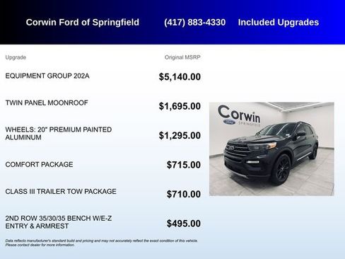Used 2020 Ford Explorer XLT w/ Equipment Group 202A image 5