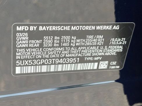 New 2026 BMW X3 xDrive30 w/ Premium Package AWD/4WD image 23