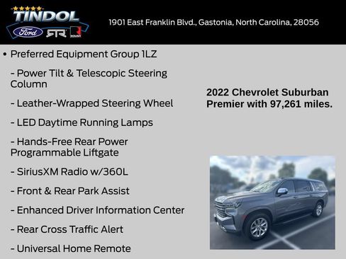 Used 2022 Chevrolet Suburban Premier RWD image 16