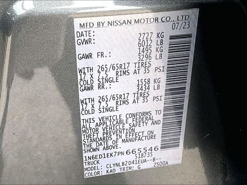 Certified 2023 Nissan Frontier SV image 32