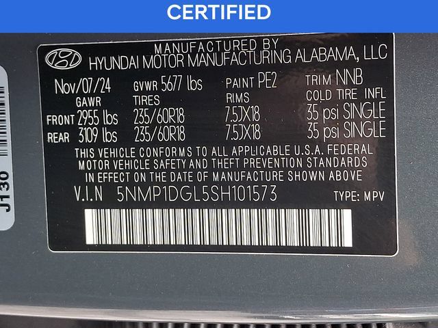 Certified 2025 Hyundai Santa Fe SE AWD/4WD image 27
