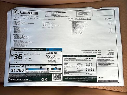New 2026 Lexus RX 350h w/ Accessory Package (K3) AWD/4WD image 14