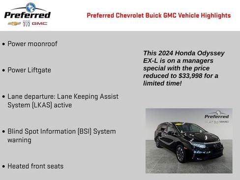 Used 2024 Honda Odyssey EX-L image 2