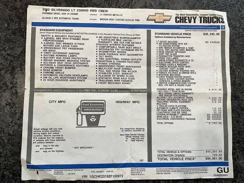 Used 2002 Chevrolet Silverado 2500 LT w/ Off-Road Skid Plate Pkg AWD/4WD image 19