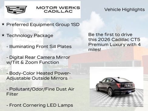 New 2026 Cadillac CT5 Premium Luxury w/ Technology Package image 13