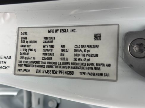 Used 2023 Tesla Model 3 Standard Range RWD image 48