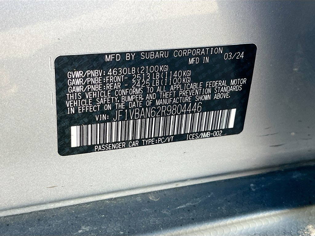 Used 2024 Subaru WRX Limited AWD/4WD image 33