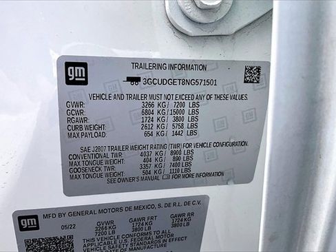 Used 2022 Chevrolet Silverado 1500 LTZ w/ Technology Package image 16