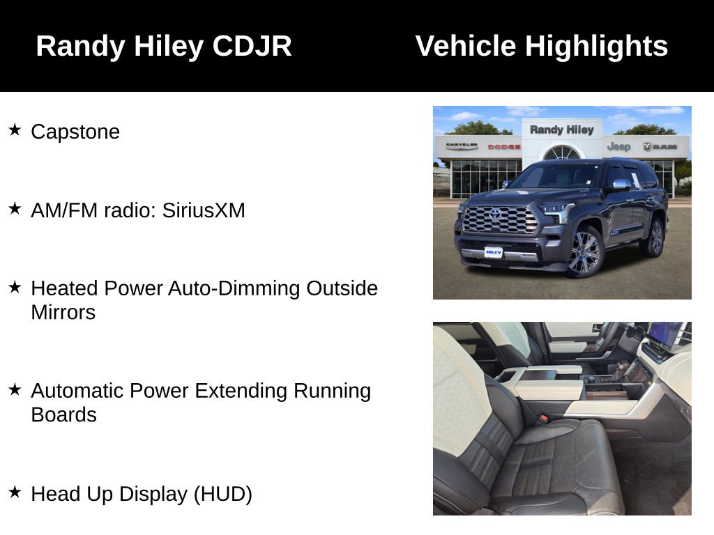 Used 2024 Toyota Sequoia Capstone AWD/4WD image 5