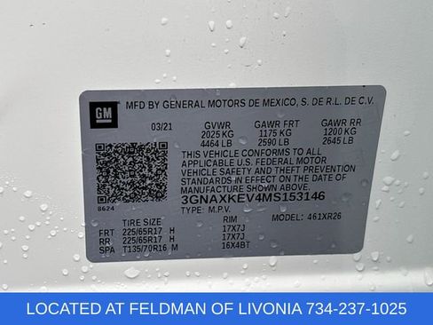 Used 2021 Chevrolet Equinox LT FWD image 32