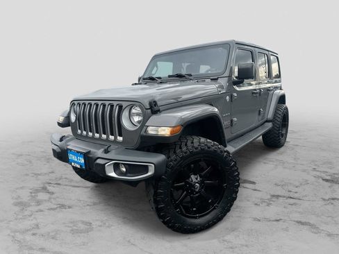 Used 2021 Jeep Wrangler Unlimited Sahara w/ Uconnect 4C Nav & Sound Group image 1