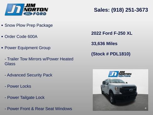 Used 2022 Ford F250 XL w/ Power Equipment Group AWD/4WD image 8