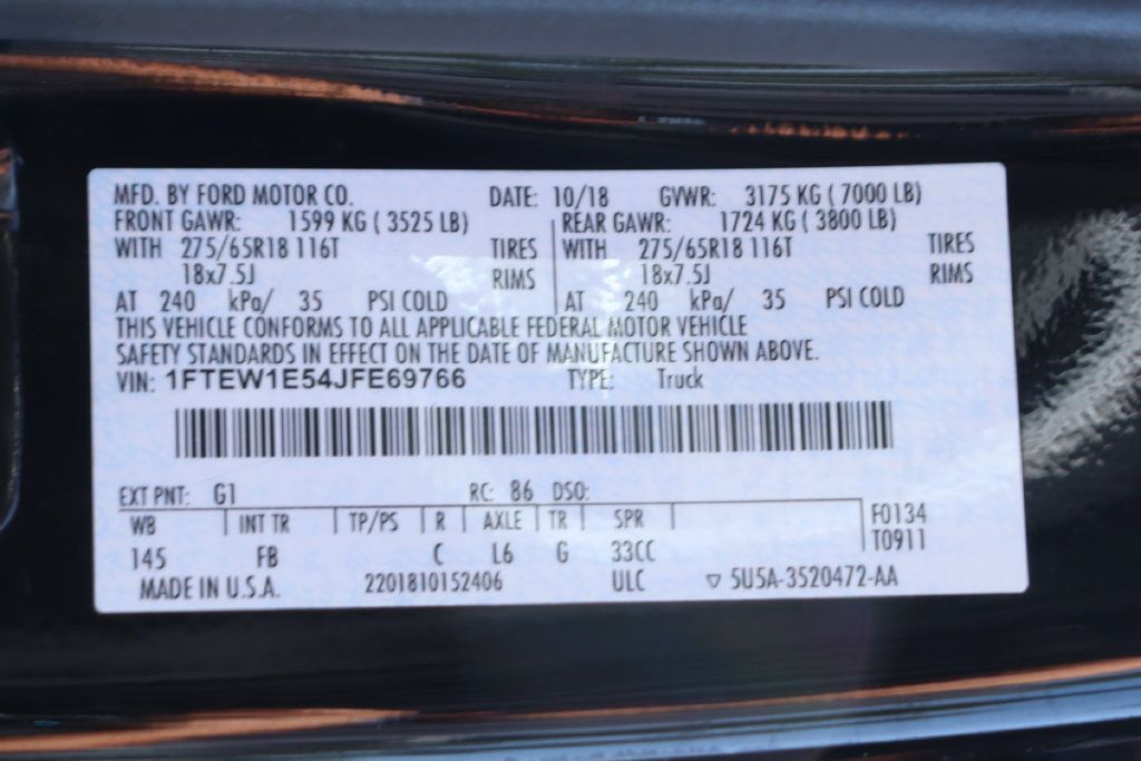 Used 2018 Ford F150 XLT w/ Equipment Group 302A Luxury AWD/4WD image 55