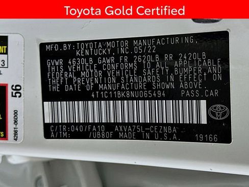 Certified 2022 Toyota Camry LE image 31