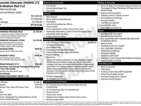 Certified 2022 Chevrolet Silverado 2500 LTZ w/ LTZ Convenience Package AWD/4WD image 11