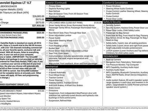 Used 2014 Chevrolet Equinox LT w/ Driver Convenience Package FWD image 9