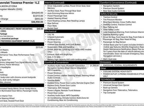 Used 2017 Chevrolet Traverse Premier image 2