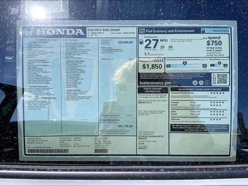 New 2026 Honda HR-V Sport image 18