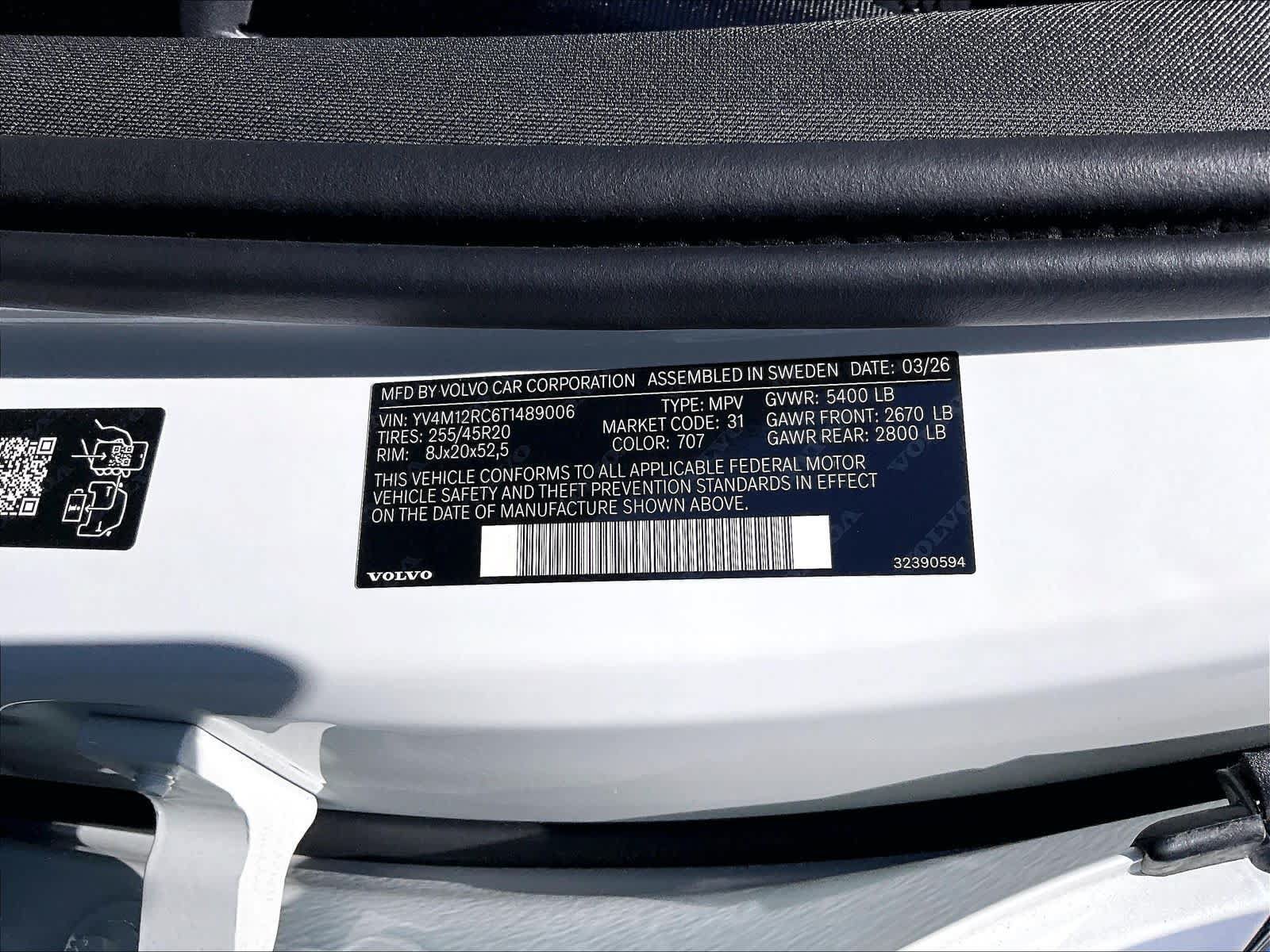 New 2026 Volvo XC60 B5 Plus w/ Climate Package AWD/4WD image 36