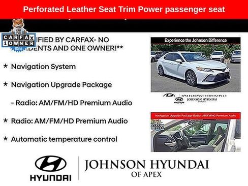Used 2022 Toyota Camry XLE w/ Navigation Upgrade Package FWD image 11