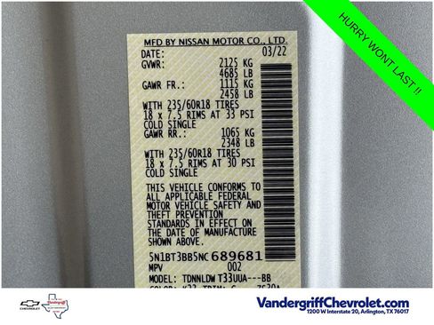 Used 2022 Nissan Rogue SV AWD/4WD image 30