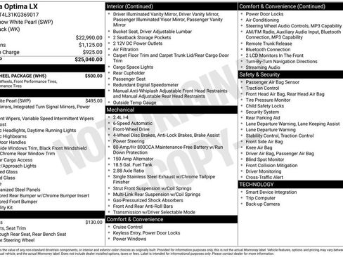 Used 2019 Kia Optima LX w/ LX 17" Wheel Package image 6