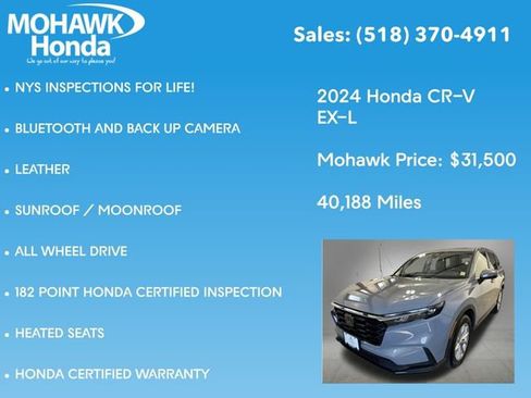 Certified 2024 Honda CR-V EX-L image 8