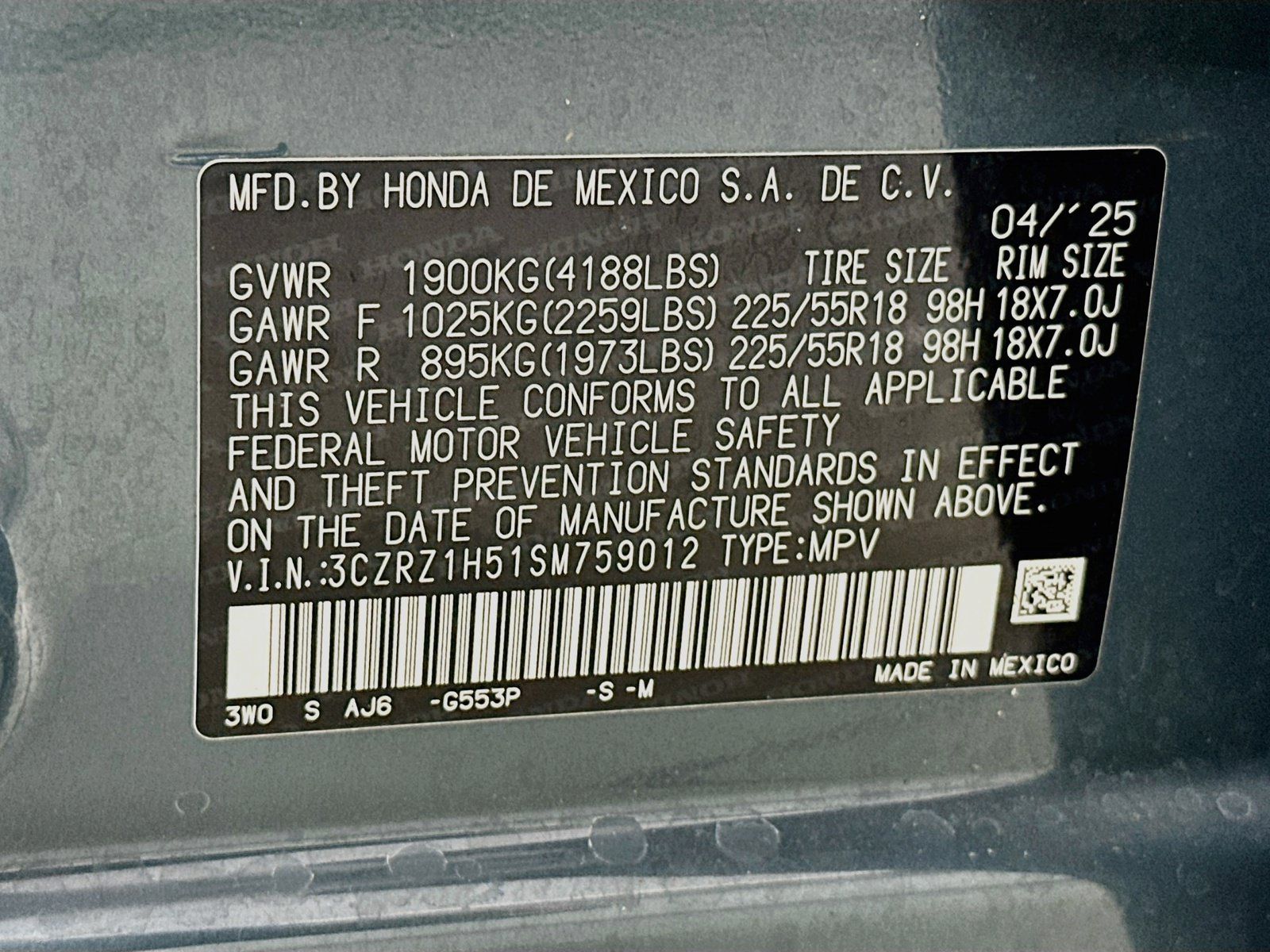Used 2025 Honda HR-V Sport image 30
