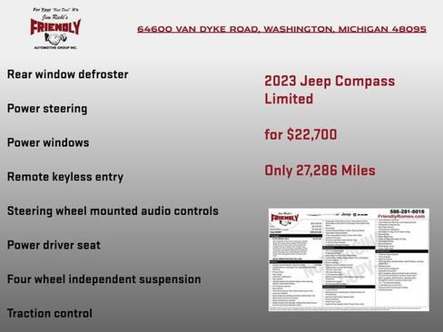 Used 2023 Jeep Compass Limited w/ Elite Group AWD/4WD image 4