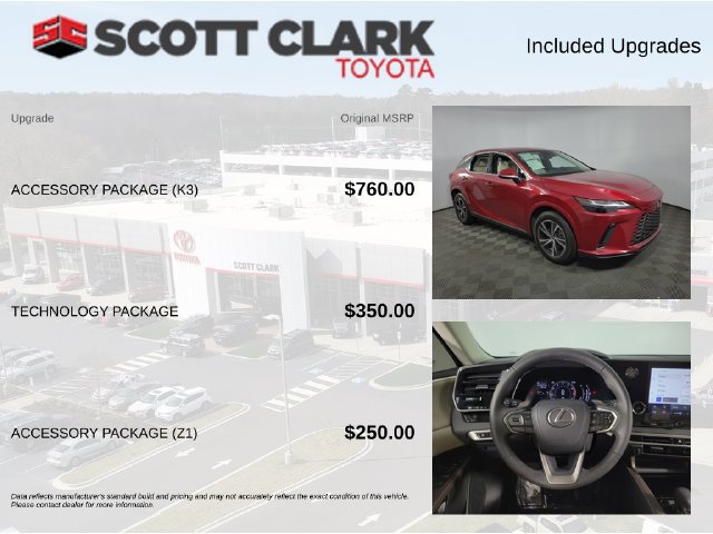 Used 2024 Lexus RX 350 FWD w/ Accessory Package (K3) image 8