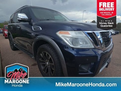 Used 2017 Nissan Armada Platinum w/ Captain Seat Package AWD/4WD image 1