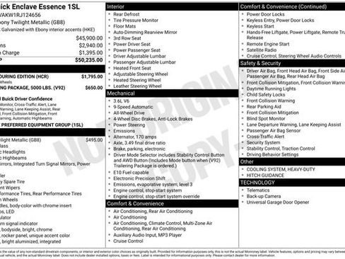 Certified 2024 Buick Enclave Essence w/ Sport Touring Edition AWD/4WD image 31
