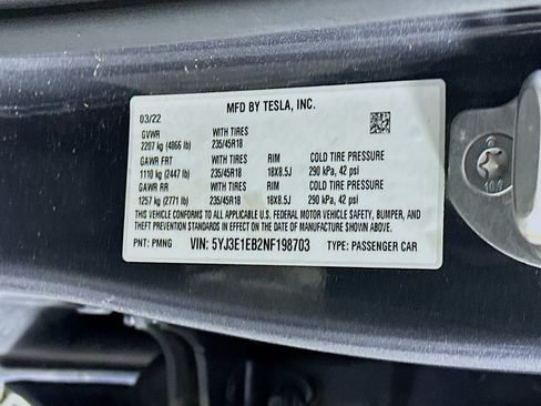 Used 2022 Tesla Model 3 Long Range AWD/4WD image 12
