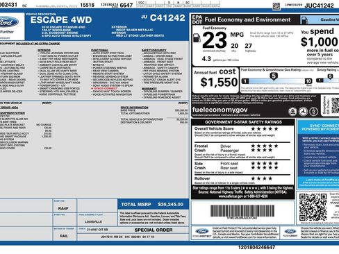 Used 2018 Ford Escape Titanium w/ Ford Safe & Smart Package AWD/4WD image 12