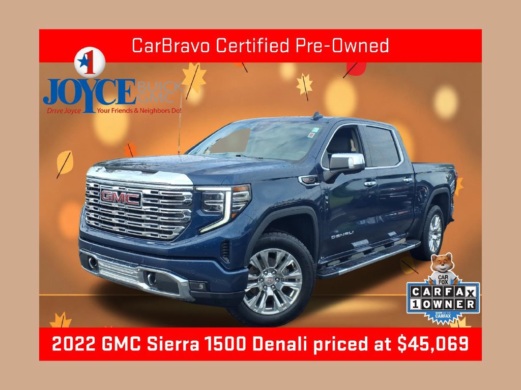 Certified 2022 GMC Sierra 1500 Denali AWD/4WD 360° Tour