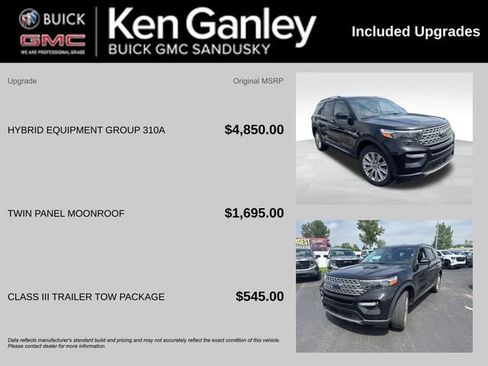 Used 2021 Ford Explorer Limited w/ Hybrid Equipment Group 310A AWD/4WD image 6