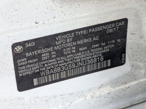 Used 2018 BMW 340i Sedan RWD image 19