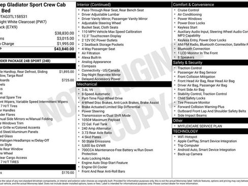 New 2026 Jeep Gladiator Sport image 3