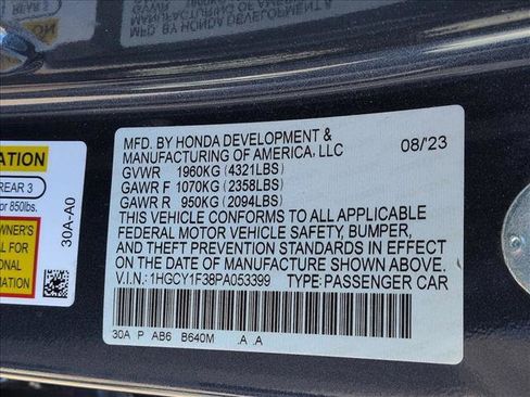 Used 2023 Honda Accord EX image 24