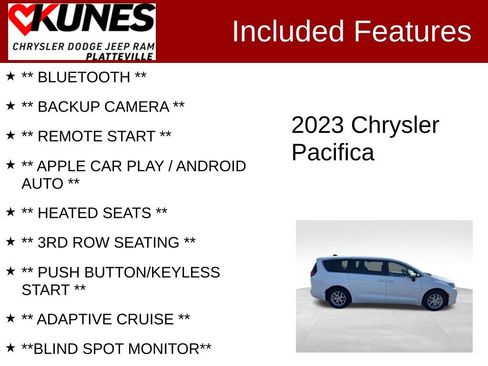 Used 2023 Chrysler Pacifica Touring-L FWD image 2