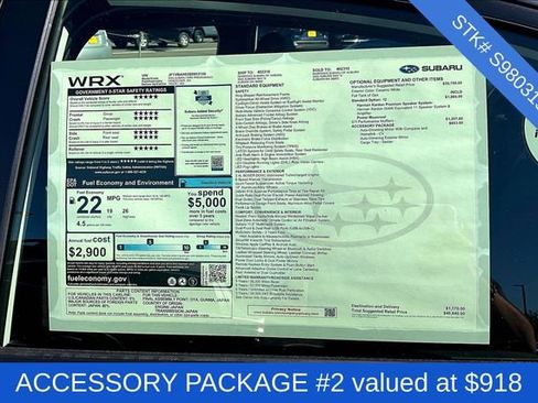 New 2025 Subaru WRX Premium w/ Accessory Package #2 image 5
