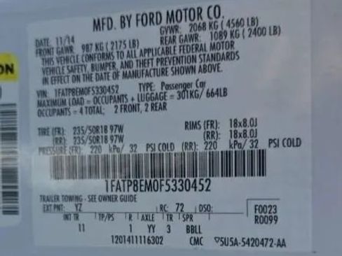 Used 2015 Ford Mustang Convertible w/ Equipment Group 051A RWD image 41