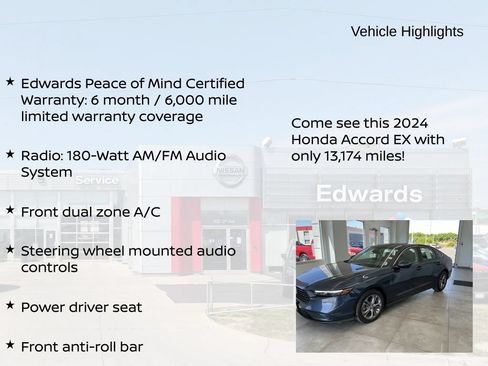 Used 2024 Honda Accord EX image 10