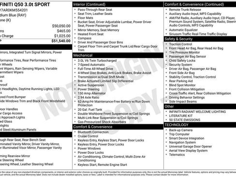 Used 2019 INFINITI Q50 Sport image 39