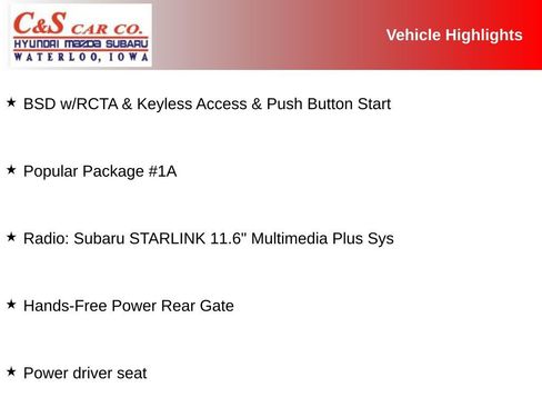 Used 2024 Subaru Outback Premium w/ Popular Package #1A image 2