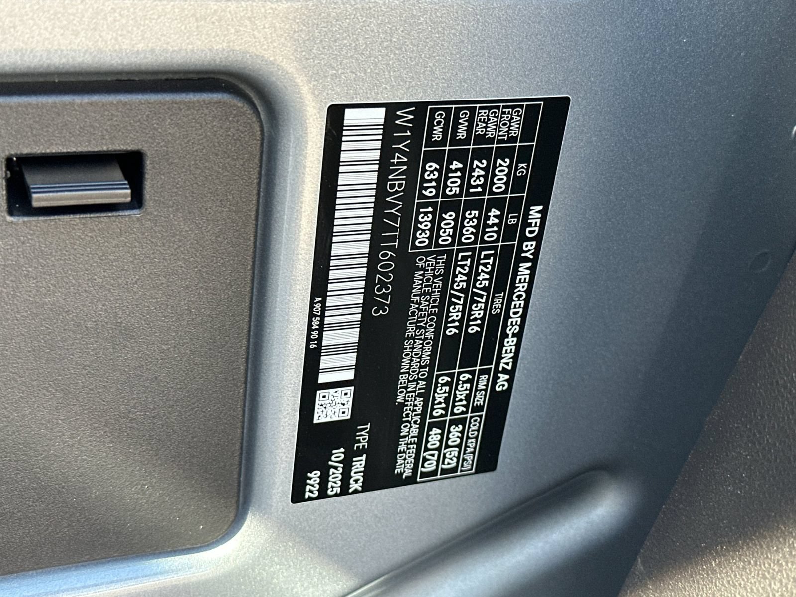 New 2026 Mercedes-Benz Sprinter 2500 image 33